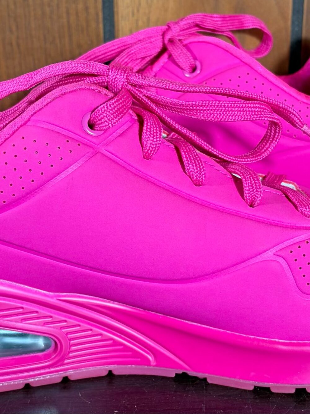 Skechers Womens Street Uno Stand on Air Hot Pink Night Shades Sneakers Sz 10 - Picture 5 of 10